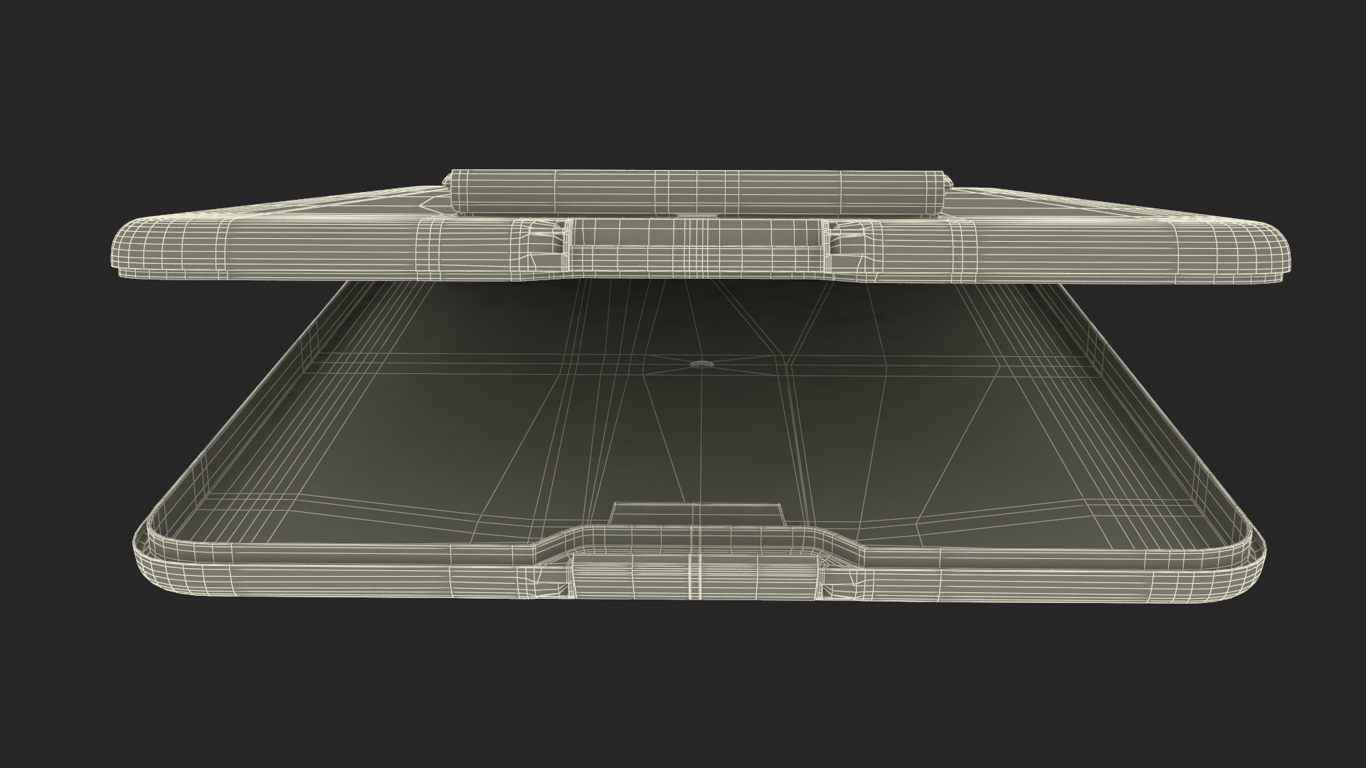 Open Storage Clipboard Black Empty 3D model