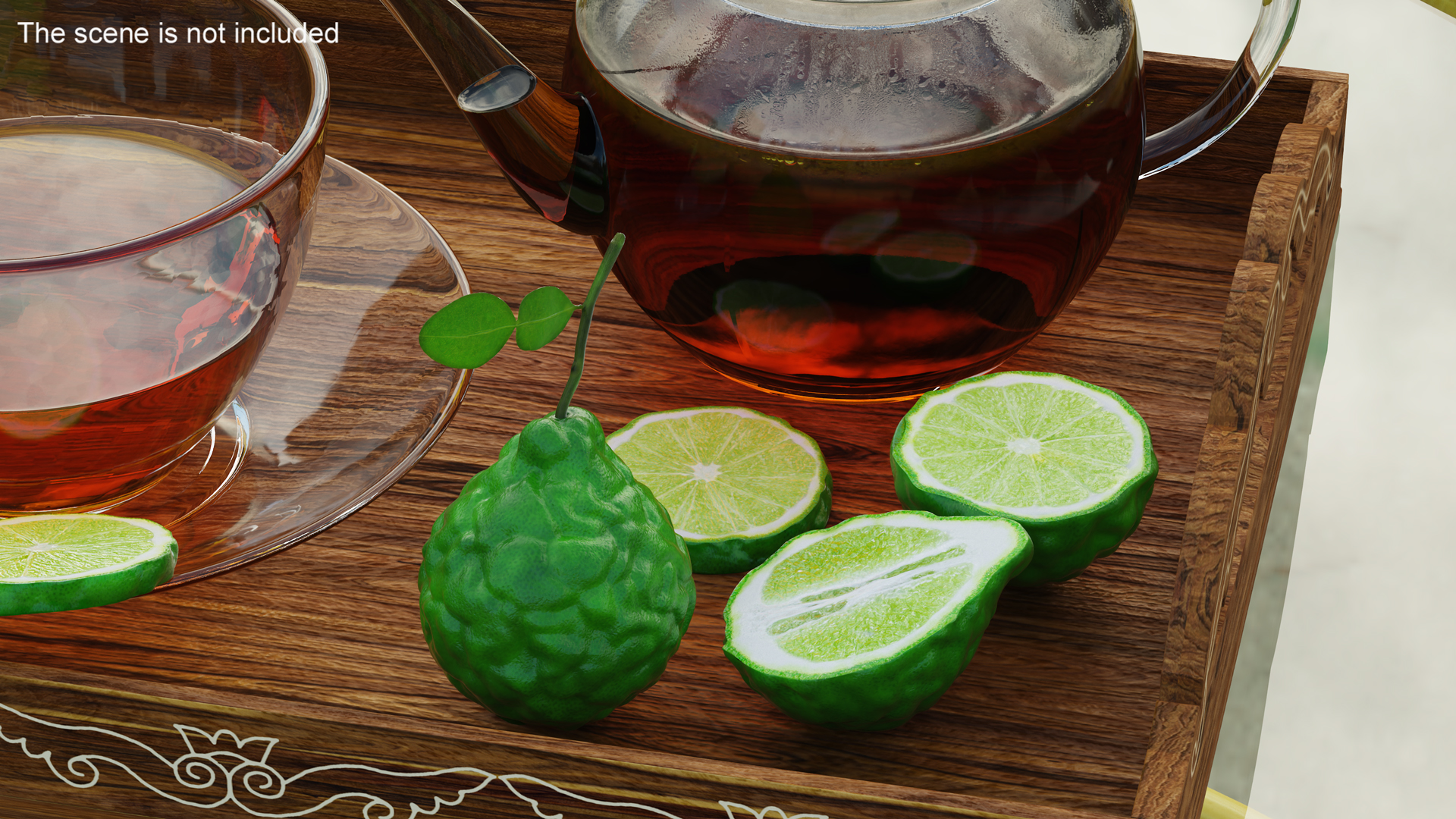 3D model Bergamot Fruits