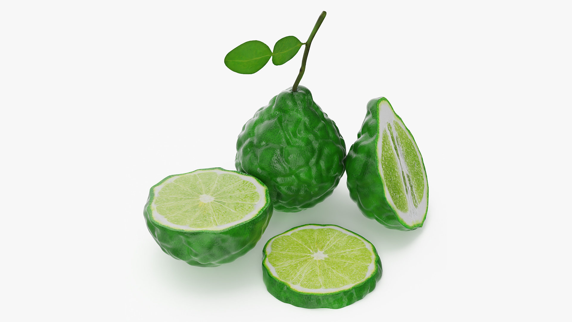 3D model Bergamot Fruits
