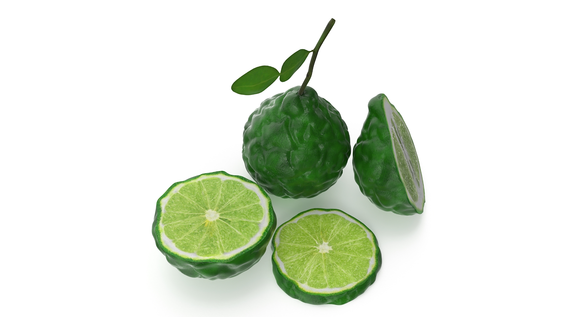 3D model Bergamot Fruits