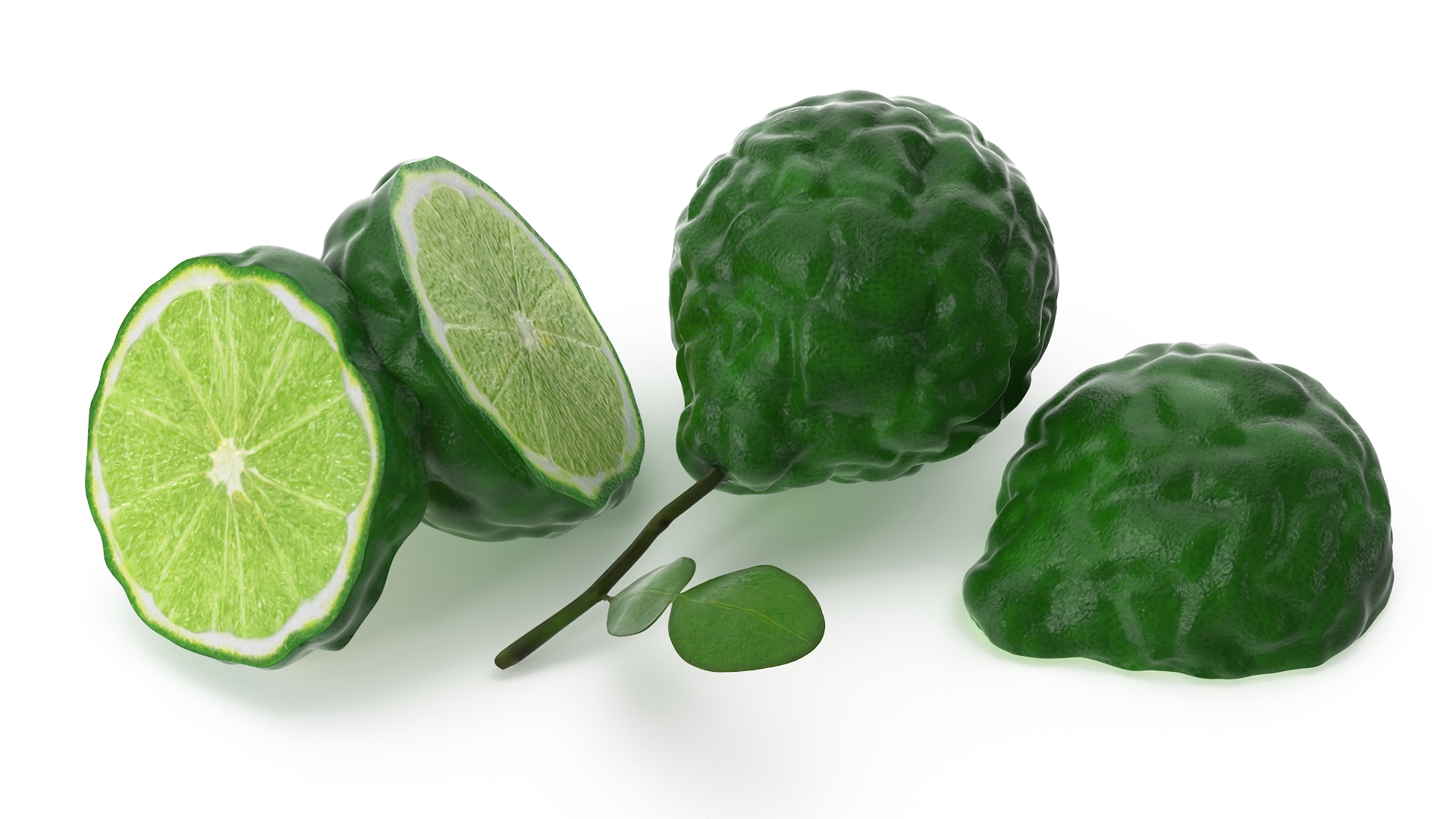 3D model Bergamot Fruits