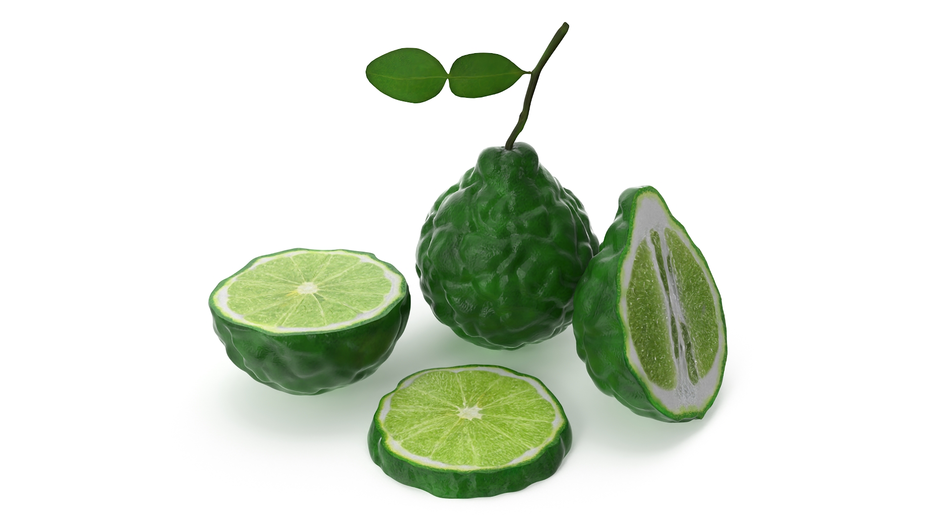 3D model Bergamot Fruits