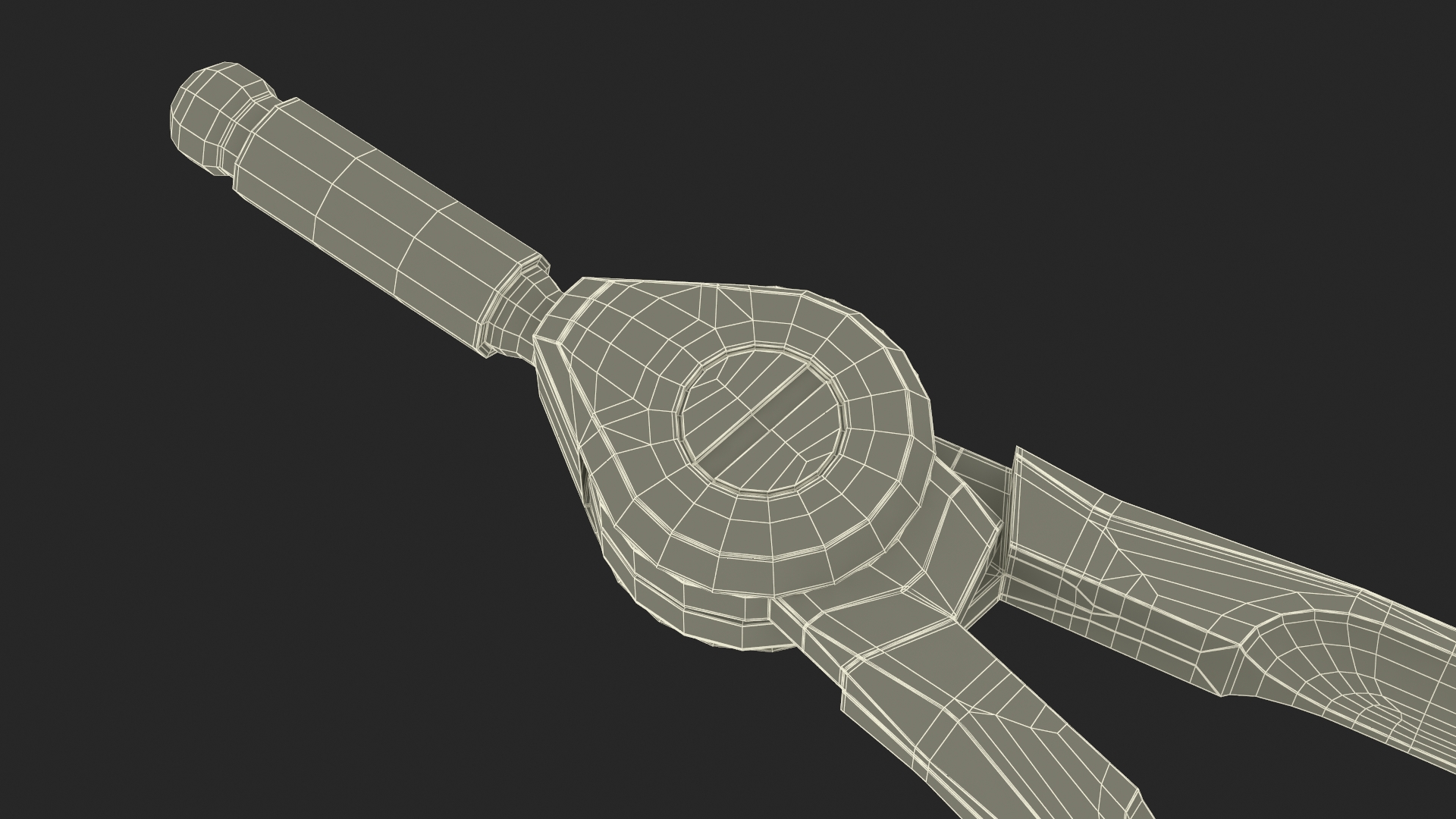 3D Antique Drawing Compass model