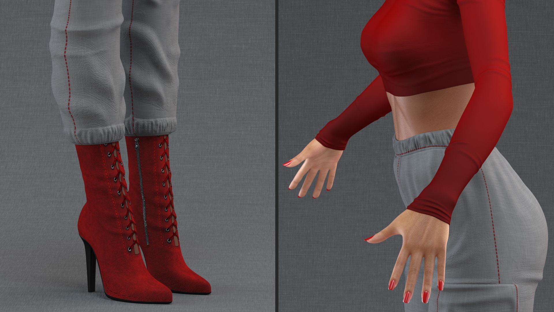 3D Light Skin City Style Woman Rigged for Maya model