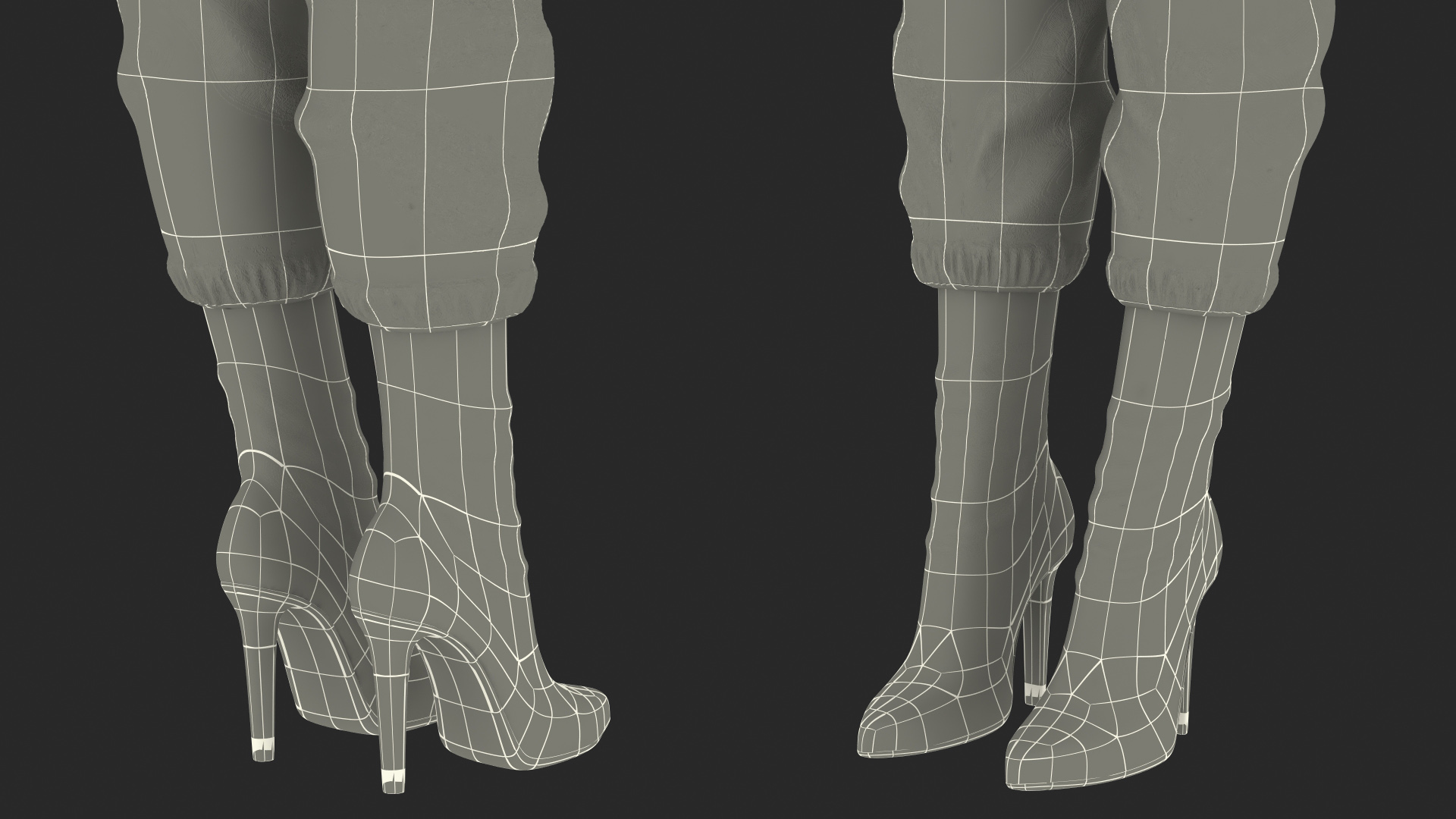 3D Light Skin City Style Woman Rigged for Maya model