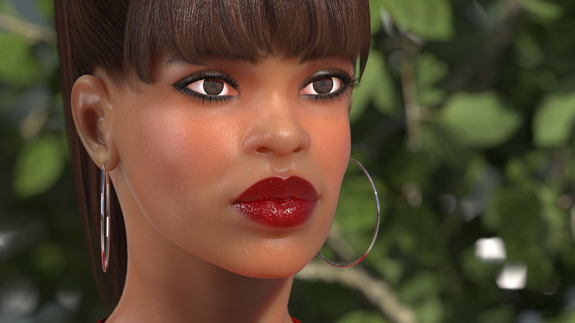 3D Light Skin City Style Woman Rigged for Maya model