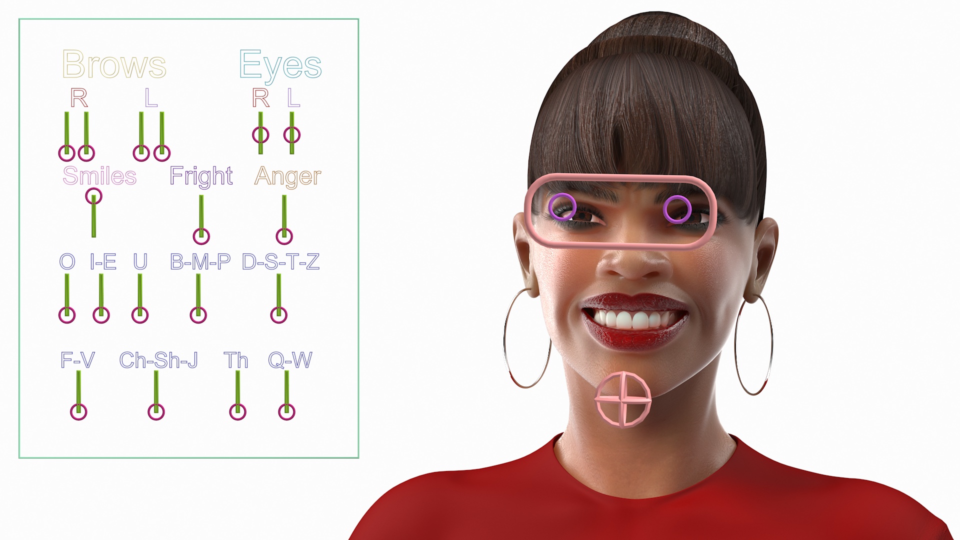 3D Light Skin City Style Woman Rigged for Maya model