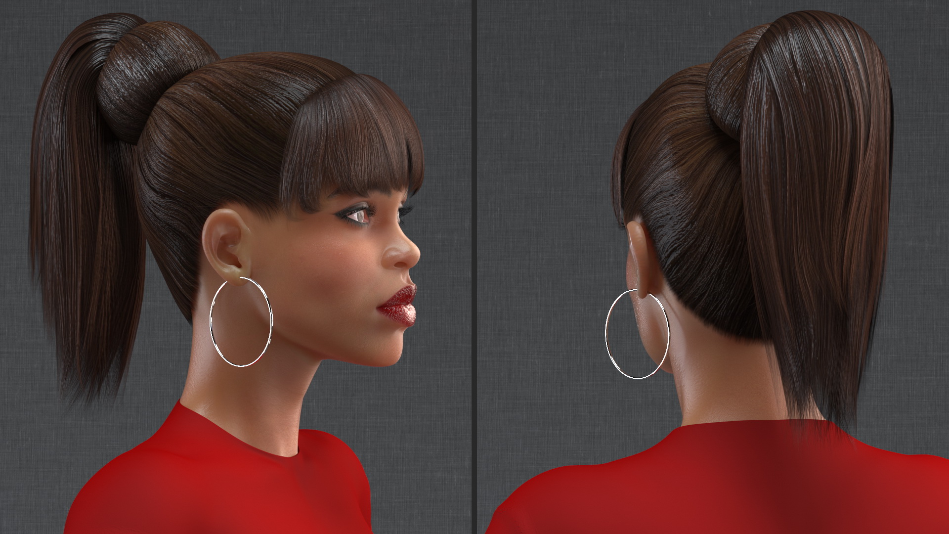 3D Light Skin City Style Woman Rigged for Maya model
