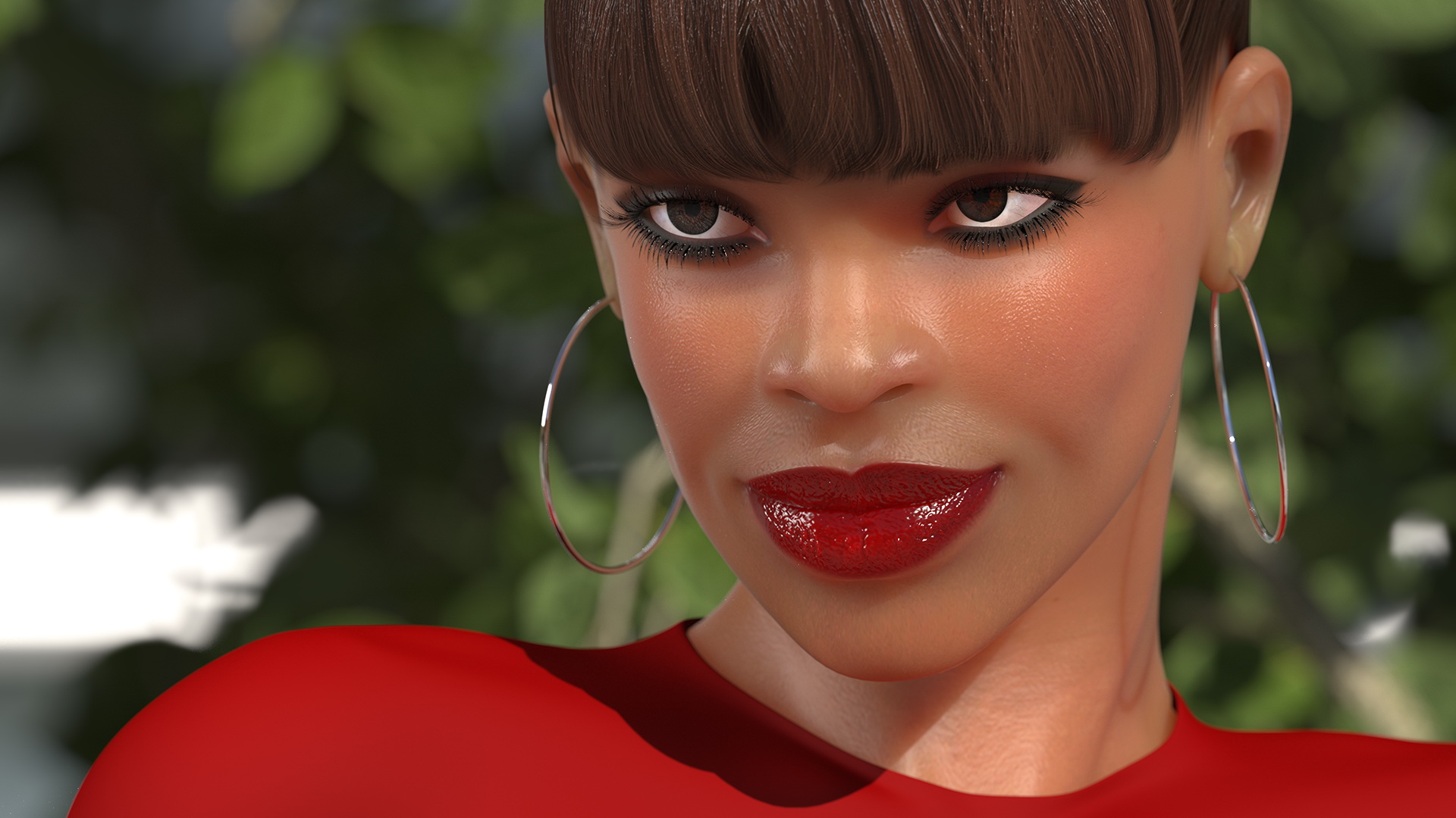3D Light Skin City Style Woman Rigged for Maya model