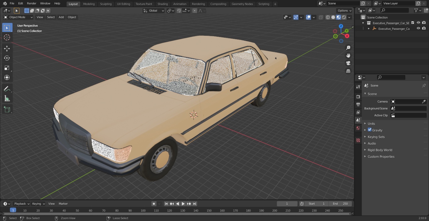 3D Executive Passenger Car SE
