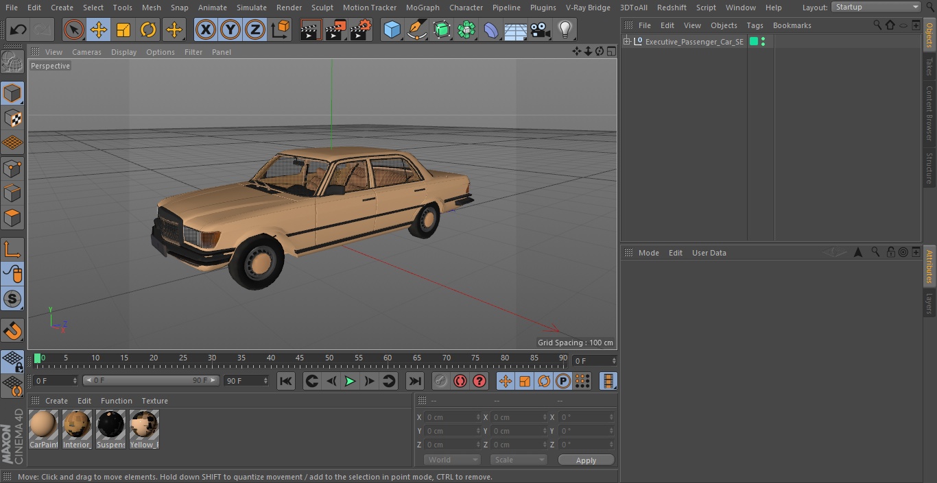 3D Executive Passenger Car SE