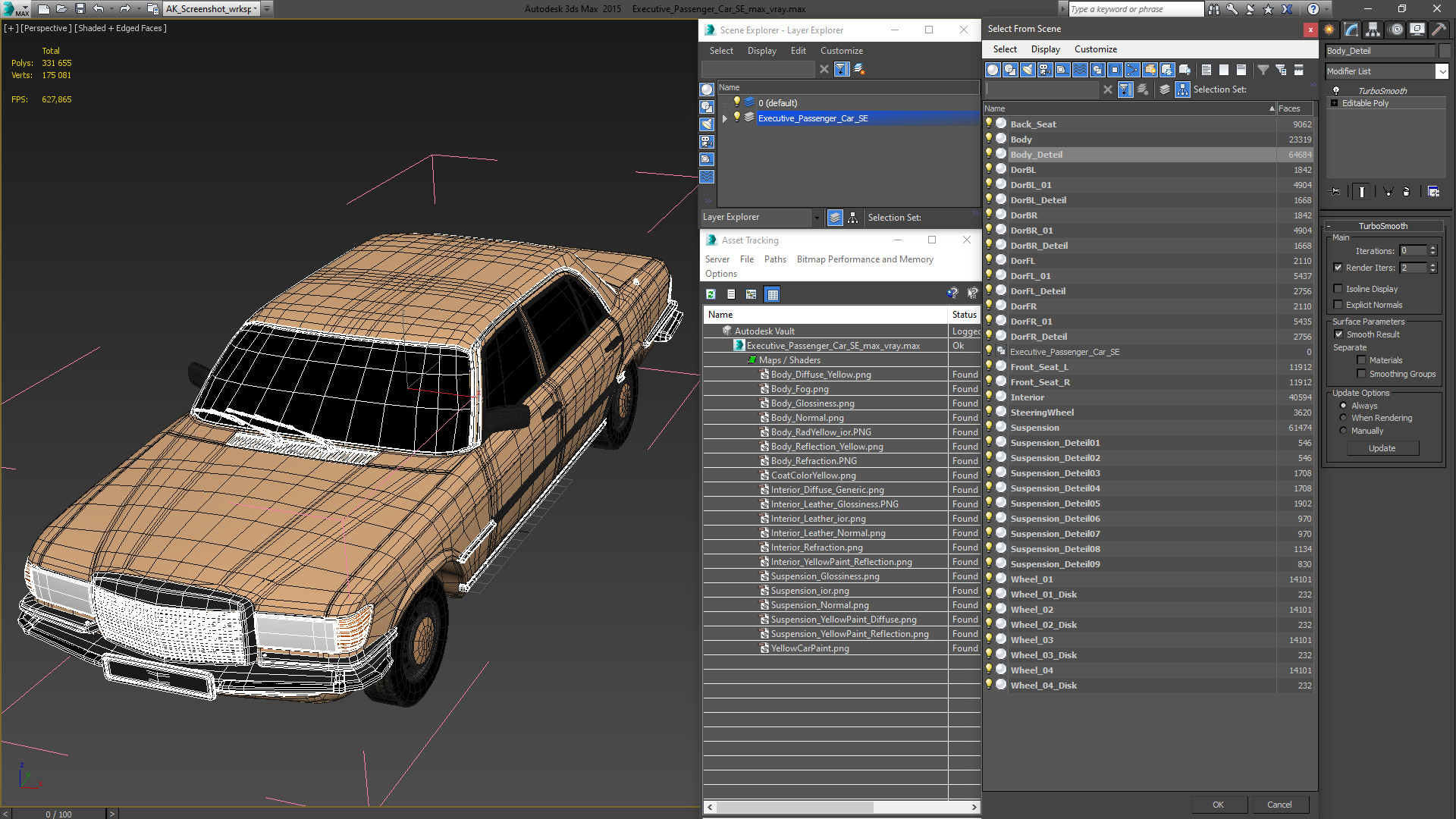 3D Executive Passenger Car SE