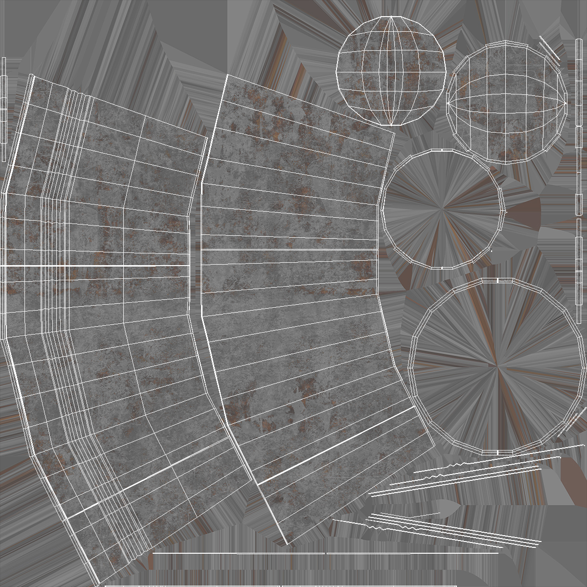 3D Old Metal Bucket