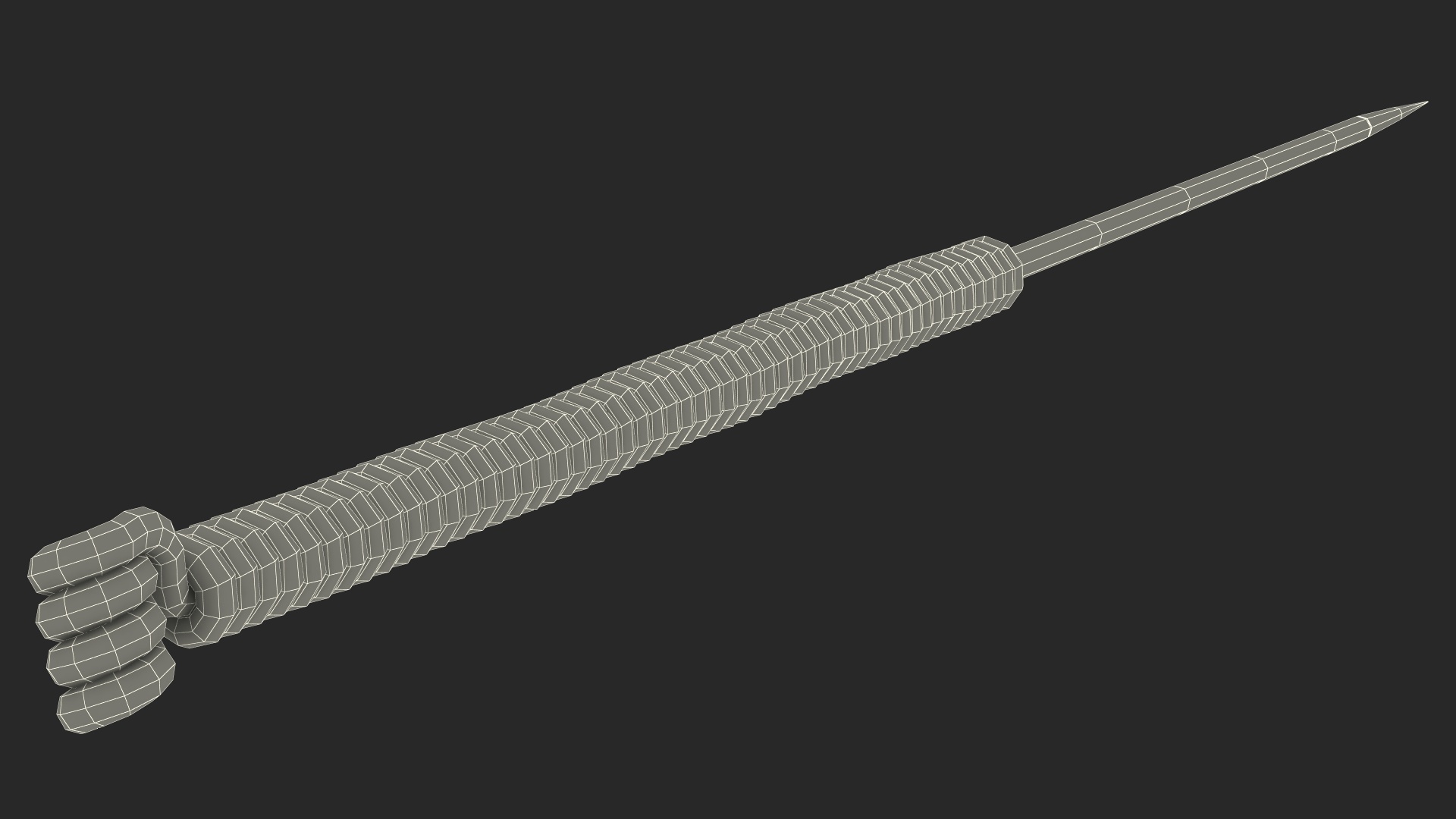 3D Small Acupuncture Needle Silver