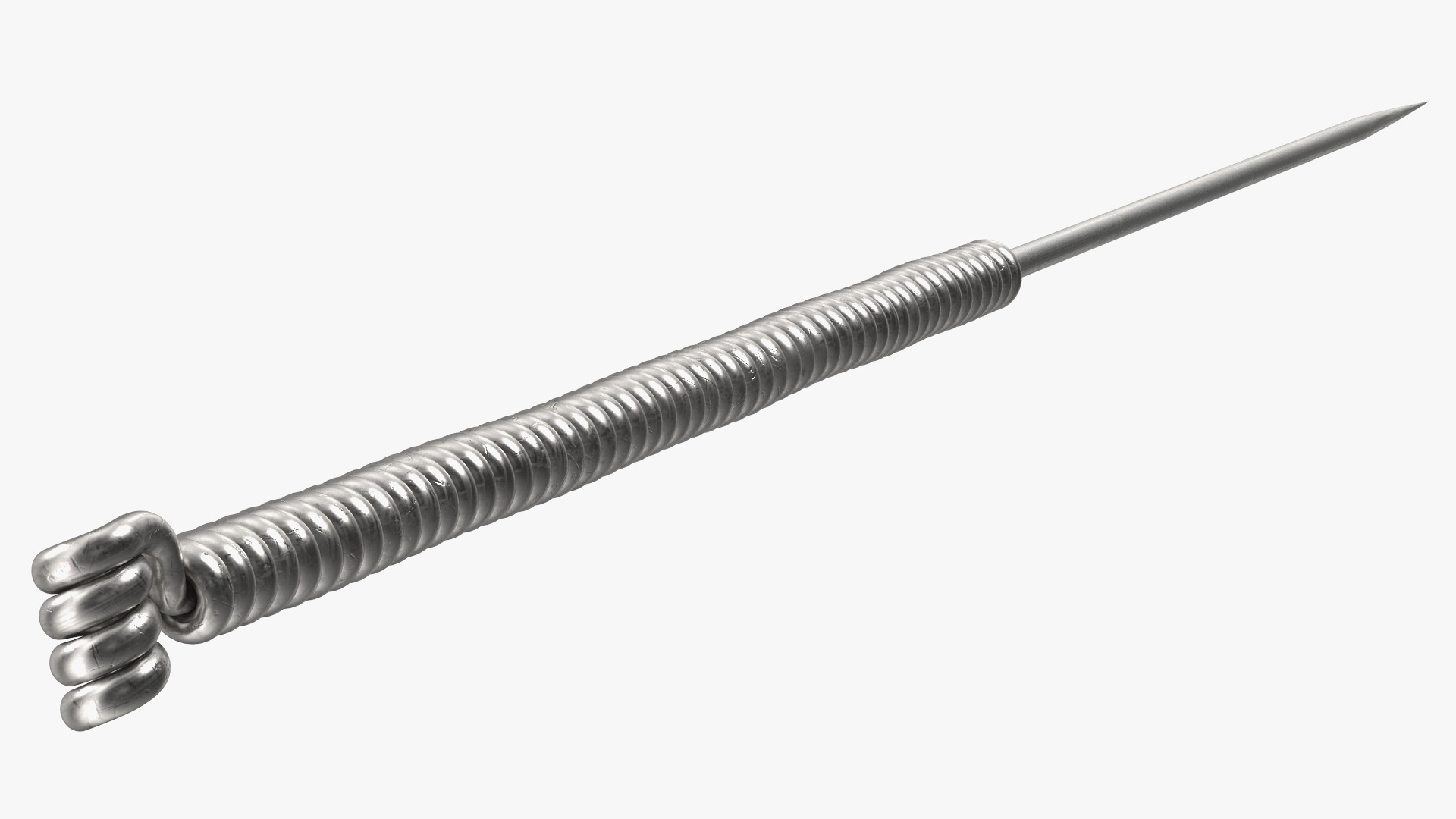 3D Small Acupuncture Needle Silver