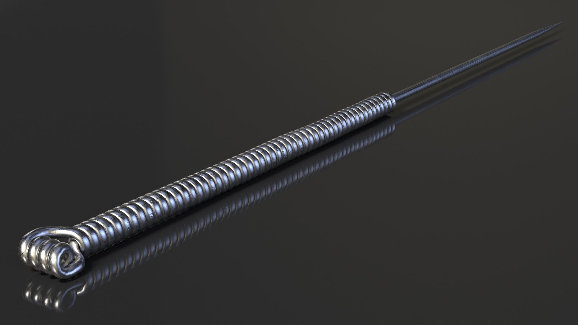 3D Small Acupuncture Needle Silver