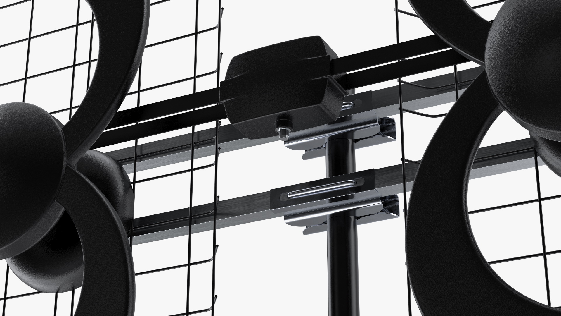 Quad Loop UHF Multi Directional Antenna 3D model