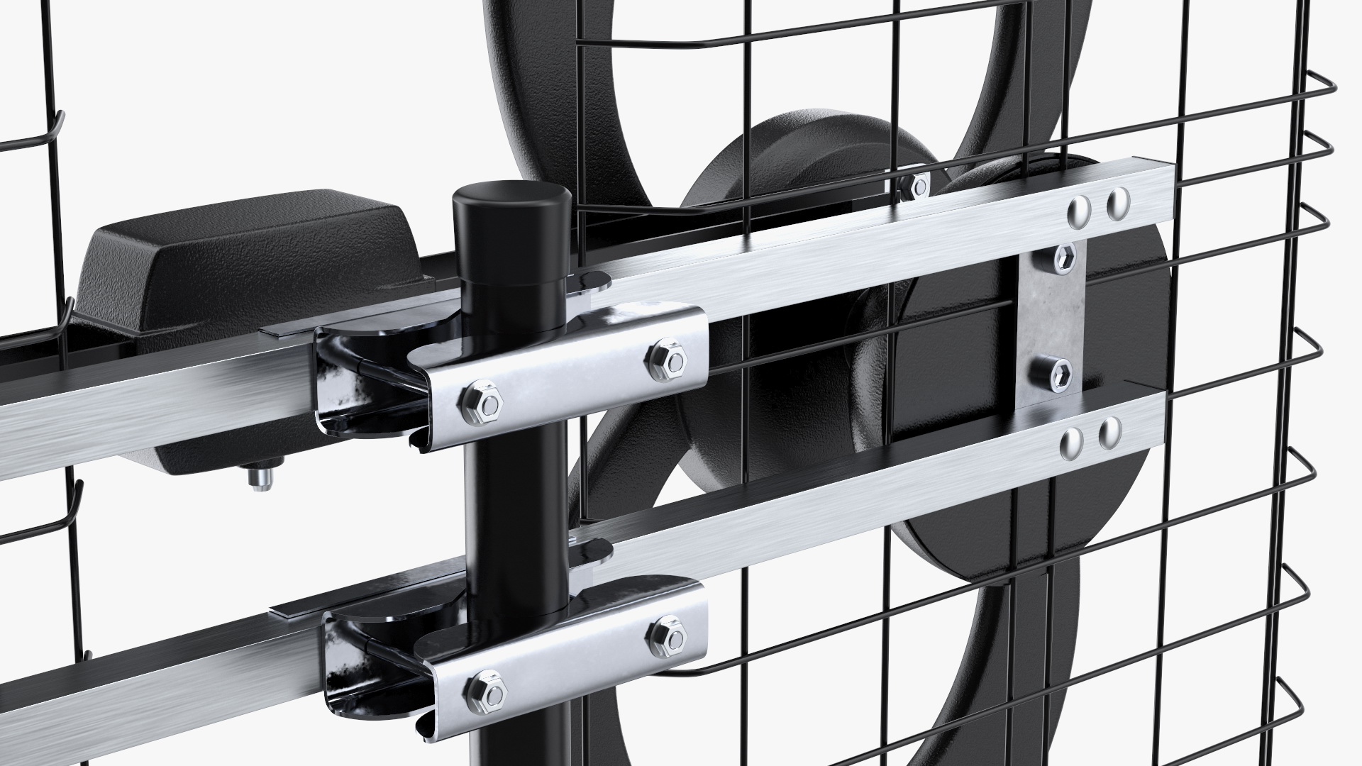 Quad Loop UHF Multi Directional Antenna 3D model