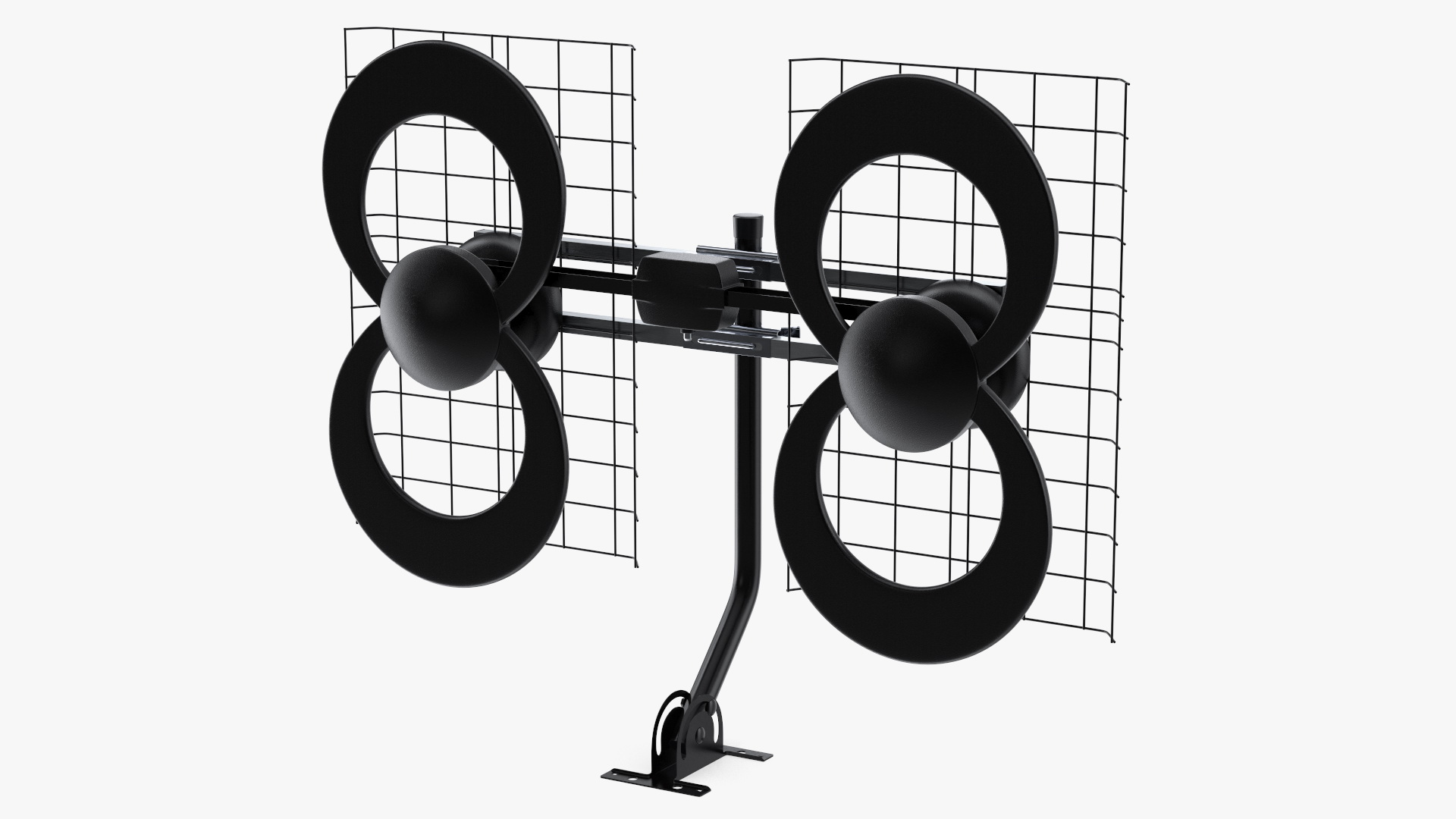 Quad Loop UHF Multi Directional Antenna 3D model