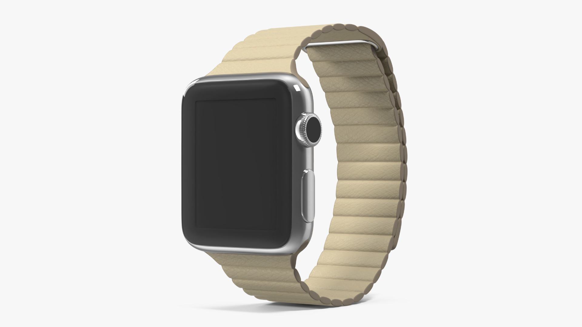 3D Apple Watch with Magnetic Leather Loop model