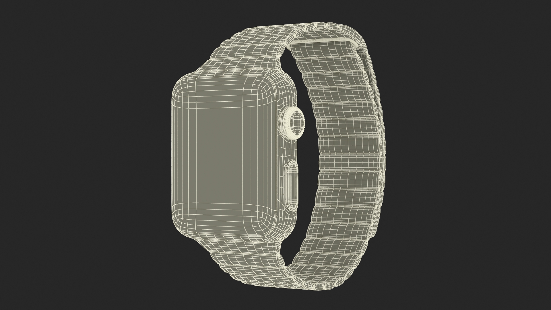 3D Apple Watch with Magnetic Leather Loop model