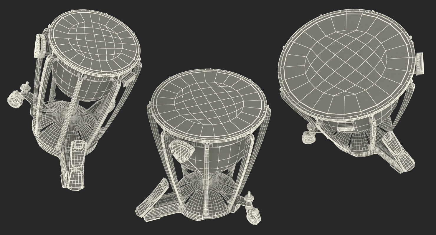 3D Kettle Drums Set