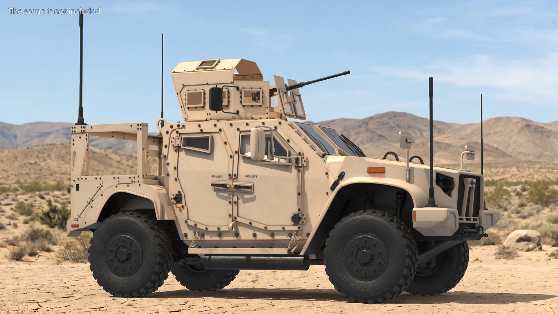 Oshkosh L-ATV with Gun Turret Desert - view 2