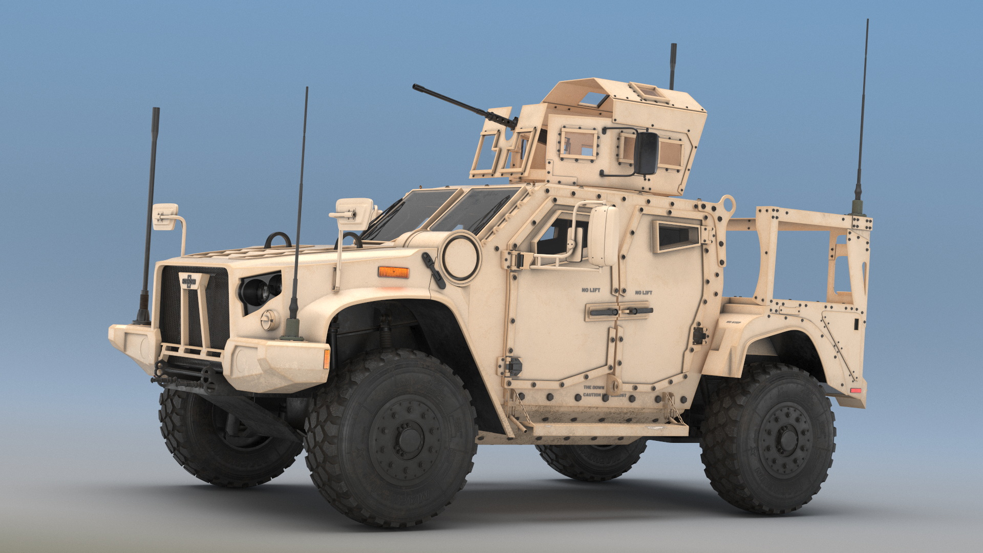 Oshkosh L-ATV with Gun Turret Desert - view 3