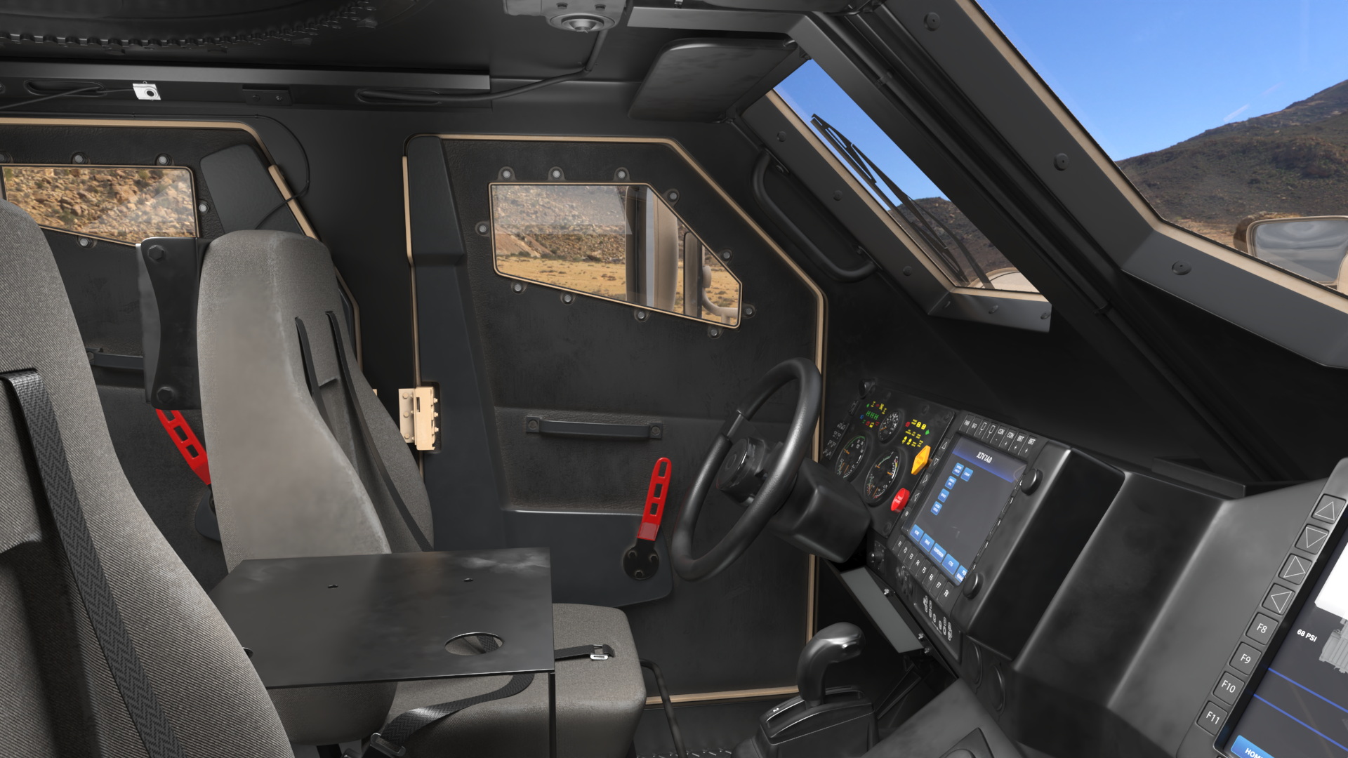 Oshkosh L-ATV with Gun Turret Desert - view 12