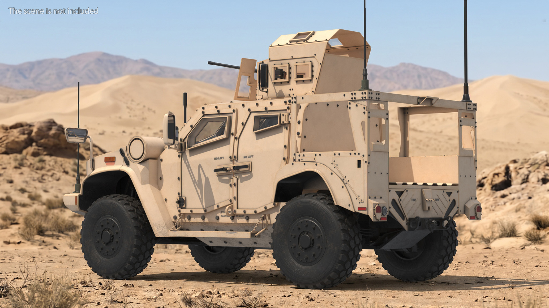 Oshkosh L-ATV with Gun Turret Desert - view 4