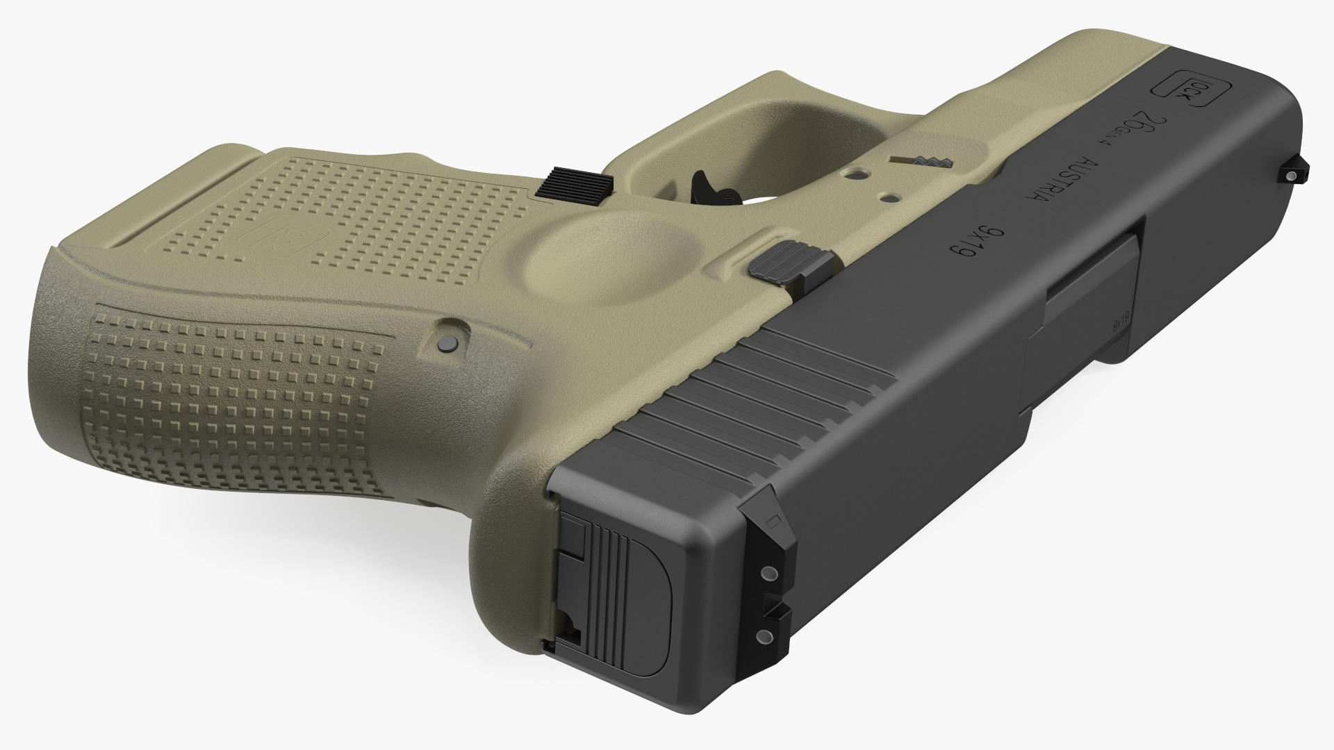 Glock G26 Sub Compact 9mm Pistol 3D
