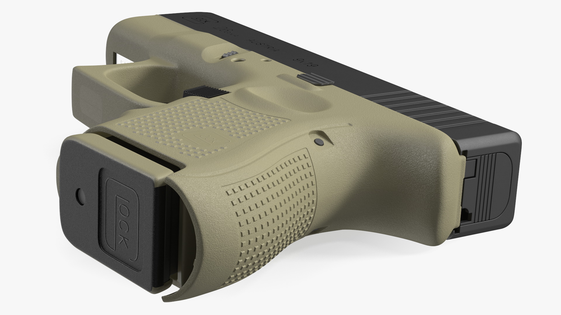 Glock G26 Sub Compact 9mm Pistol 3D