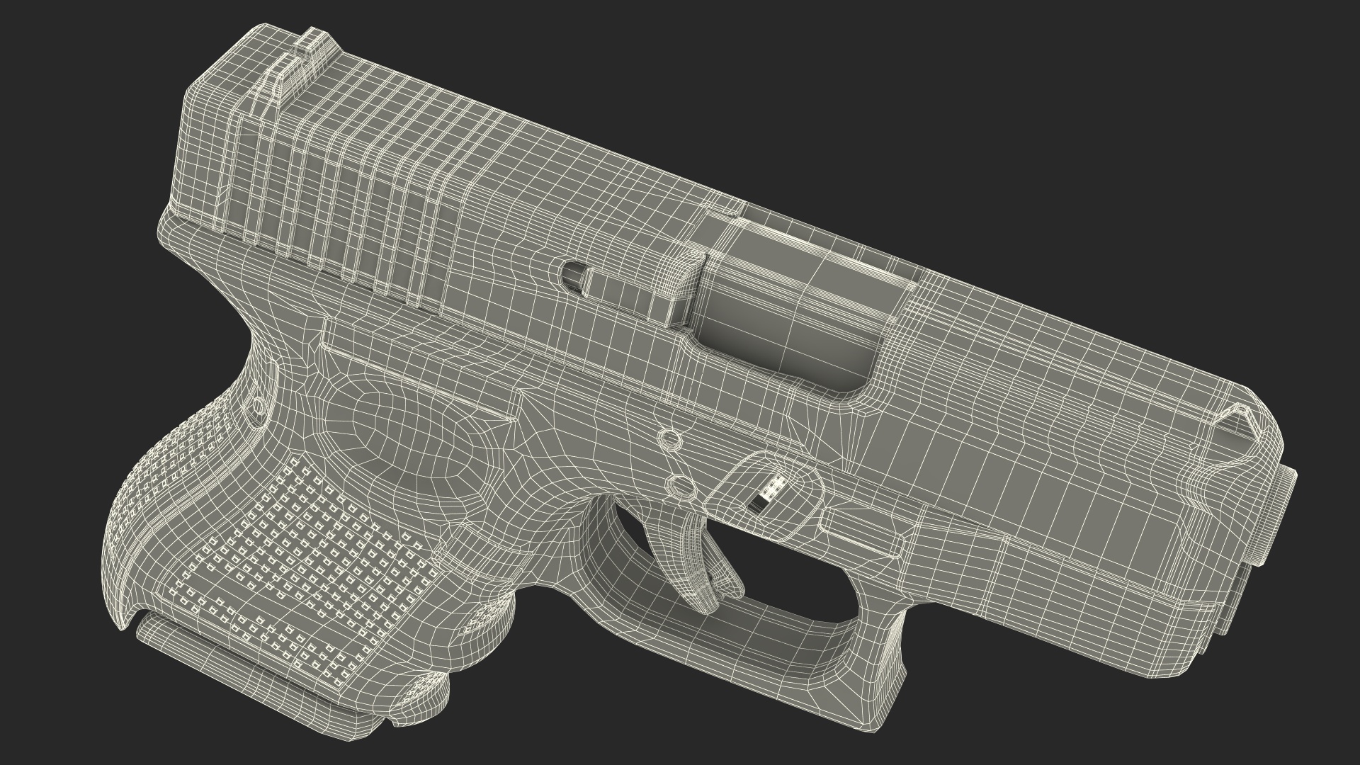 Glock G26 Sub Compact 9mm Pistol 3D