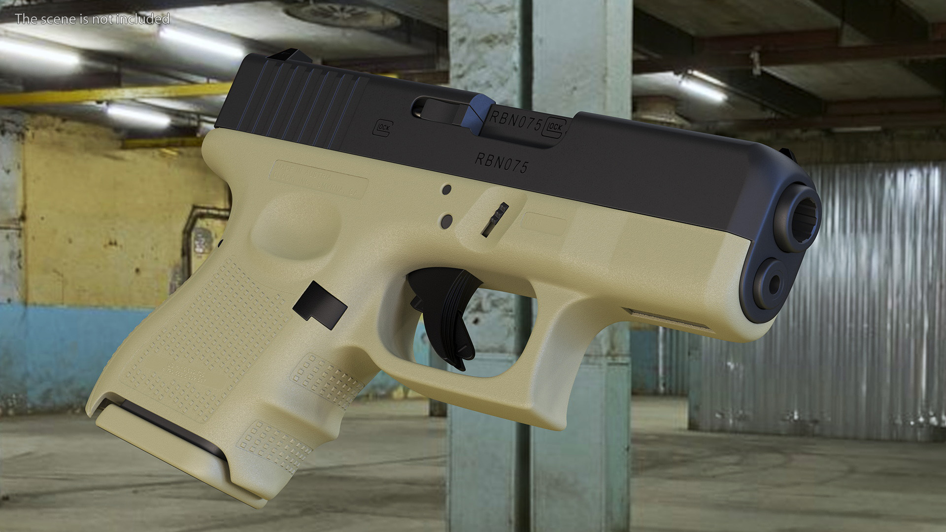 Glock G26 Sub Compact 9mm Pistol 3D
