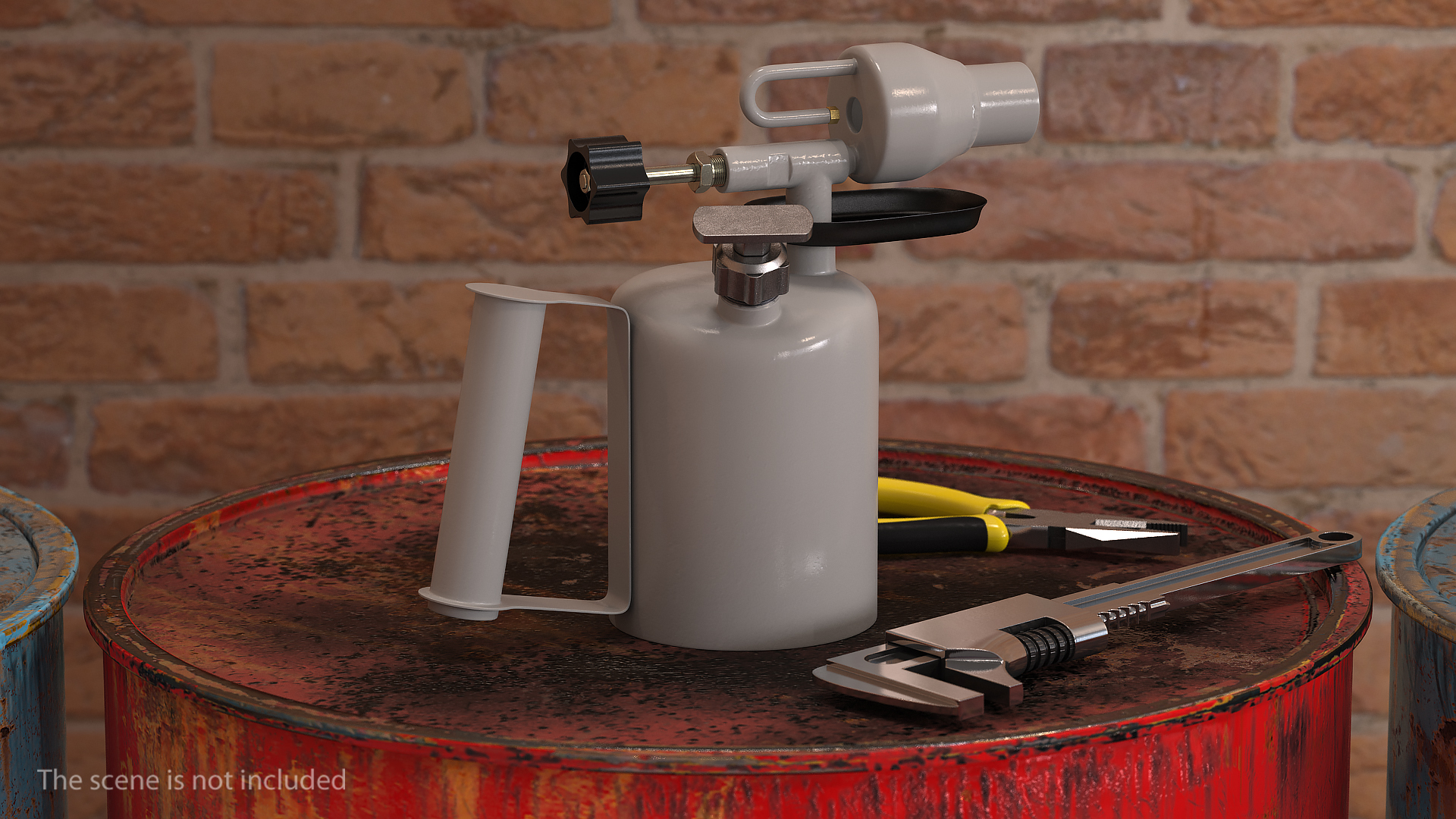 3D Gasoline Blowtorch Lamp model