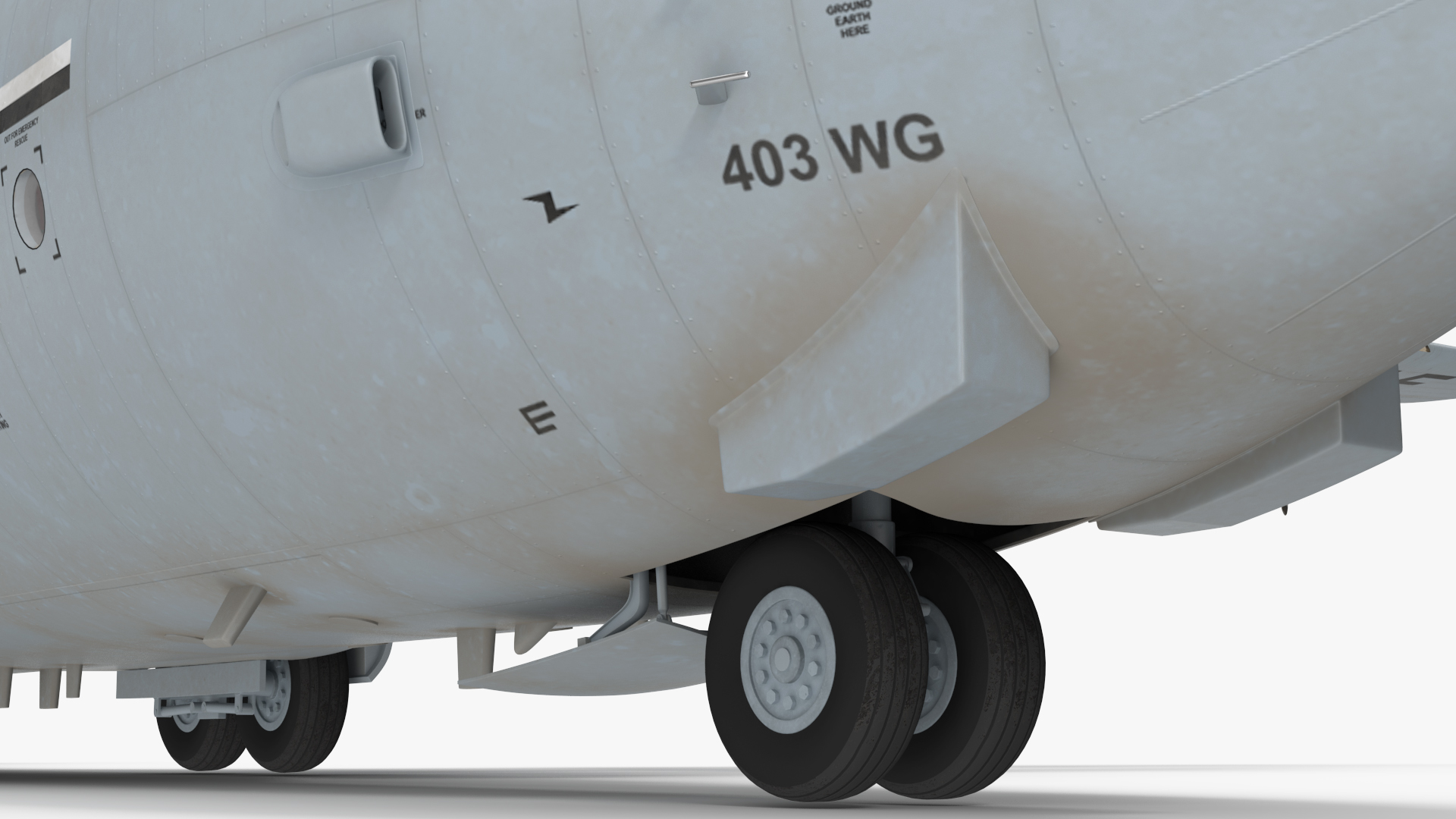 3D Lockheed C 130 Hercules US Military Transport with Humvee M1151 model