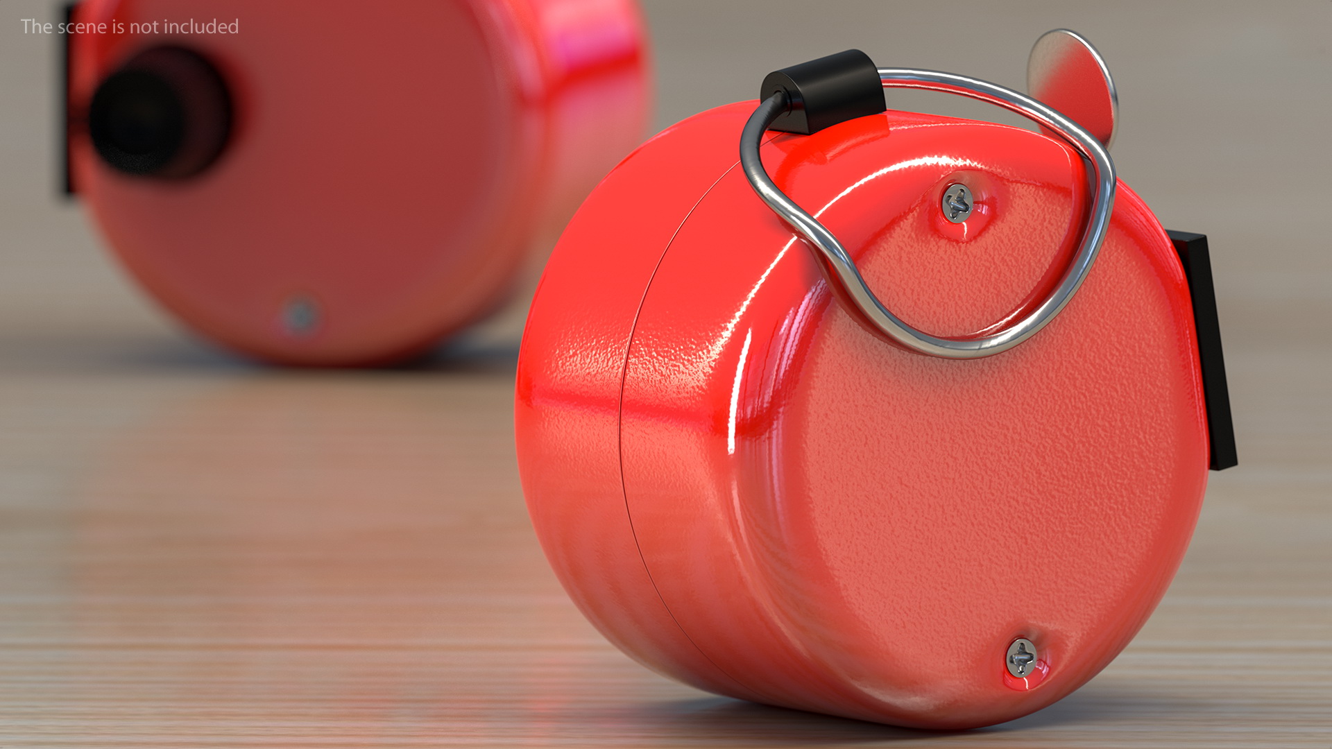 3D Mechanical Hand Tally Counter Red model