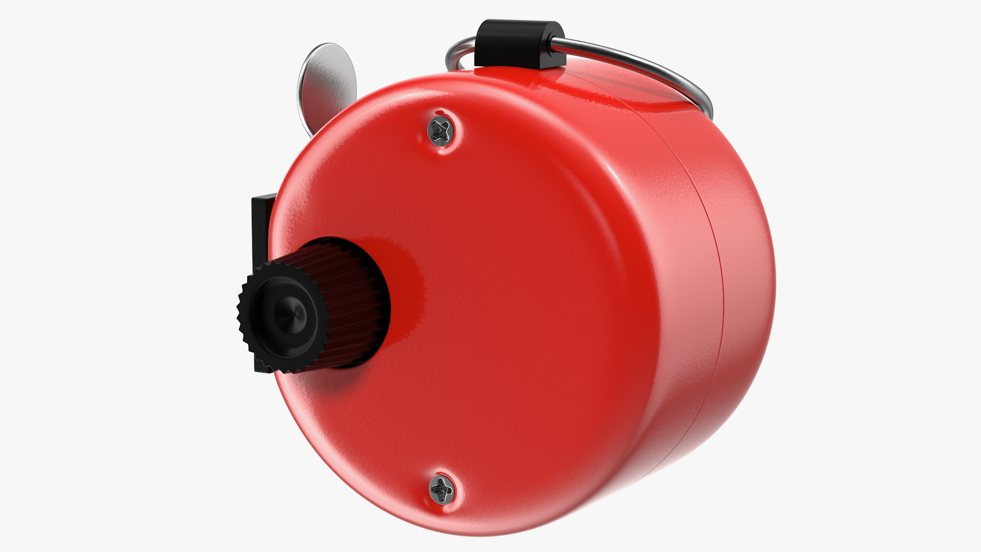 3D Mechanical Hand Tally Counter Red model