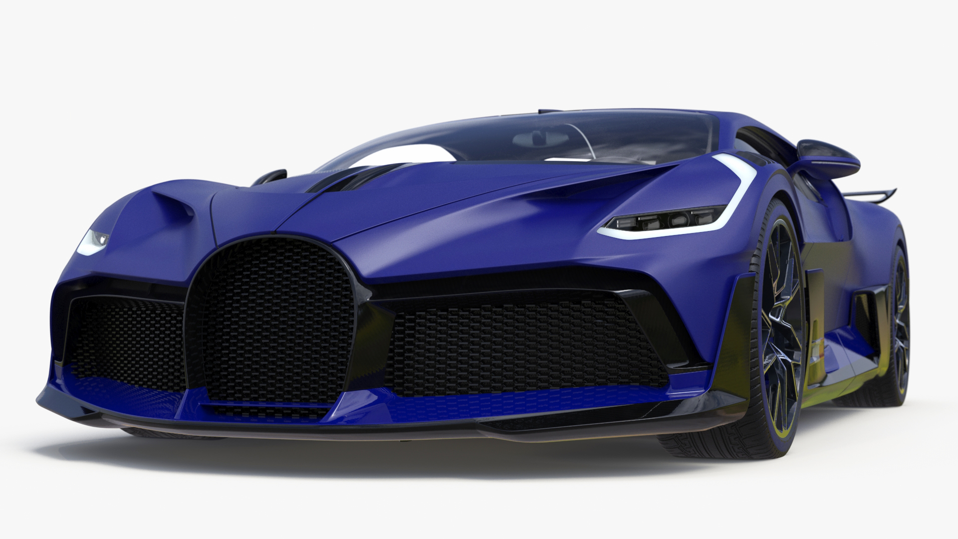 Supercar Coupe Blue 3D model