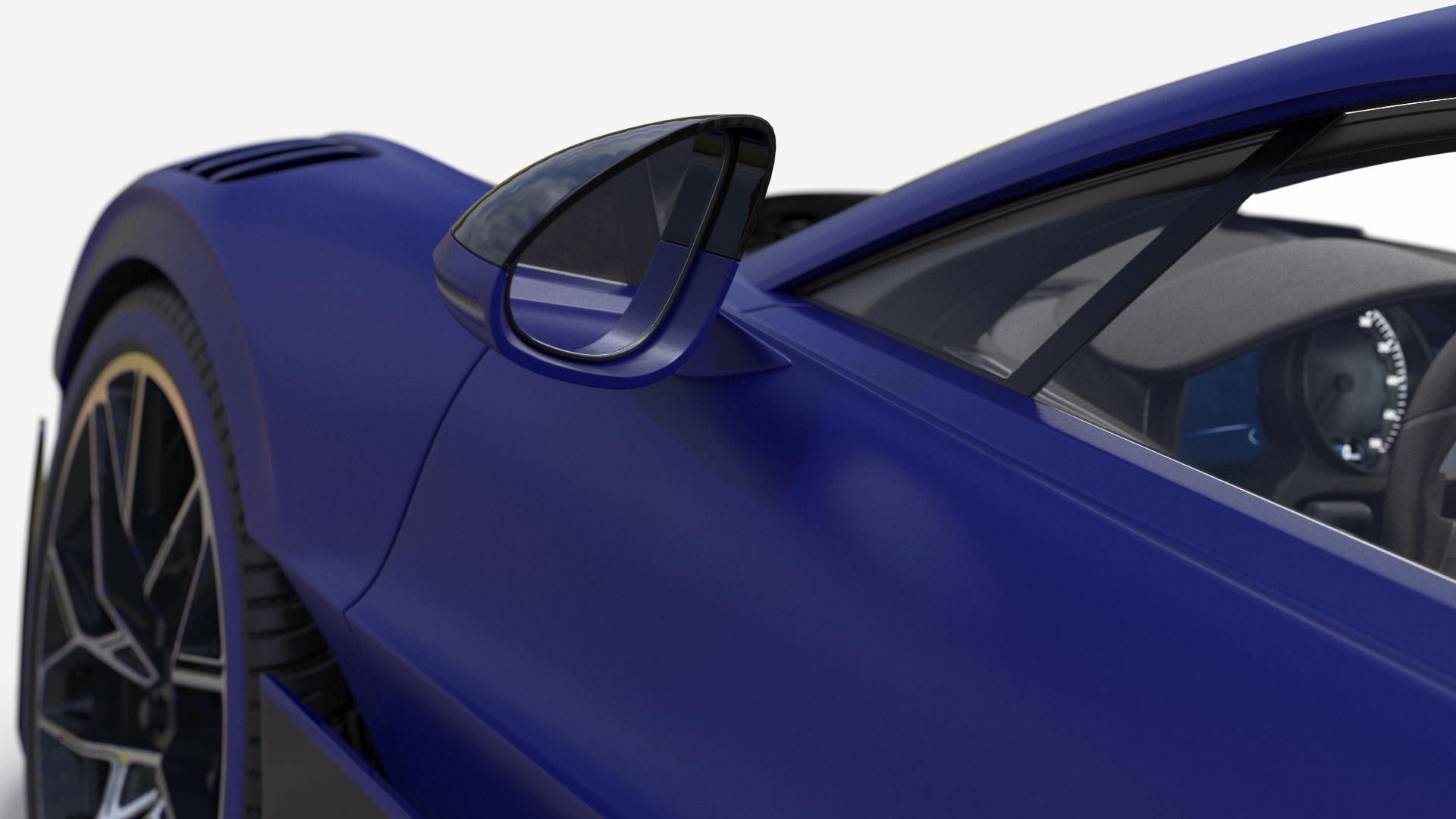 Supercar Coupe Blue 3D model