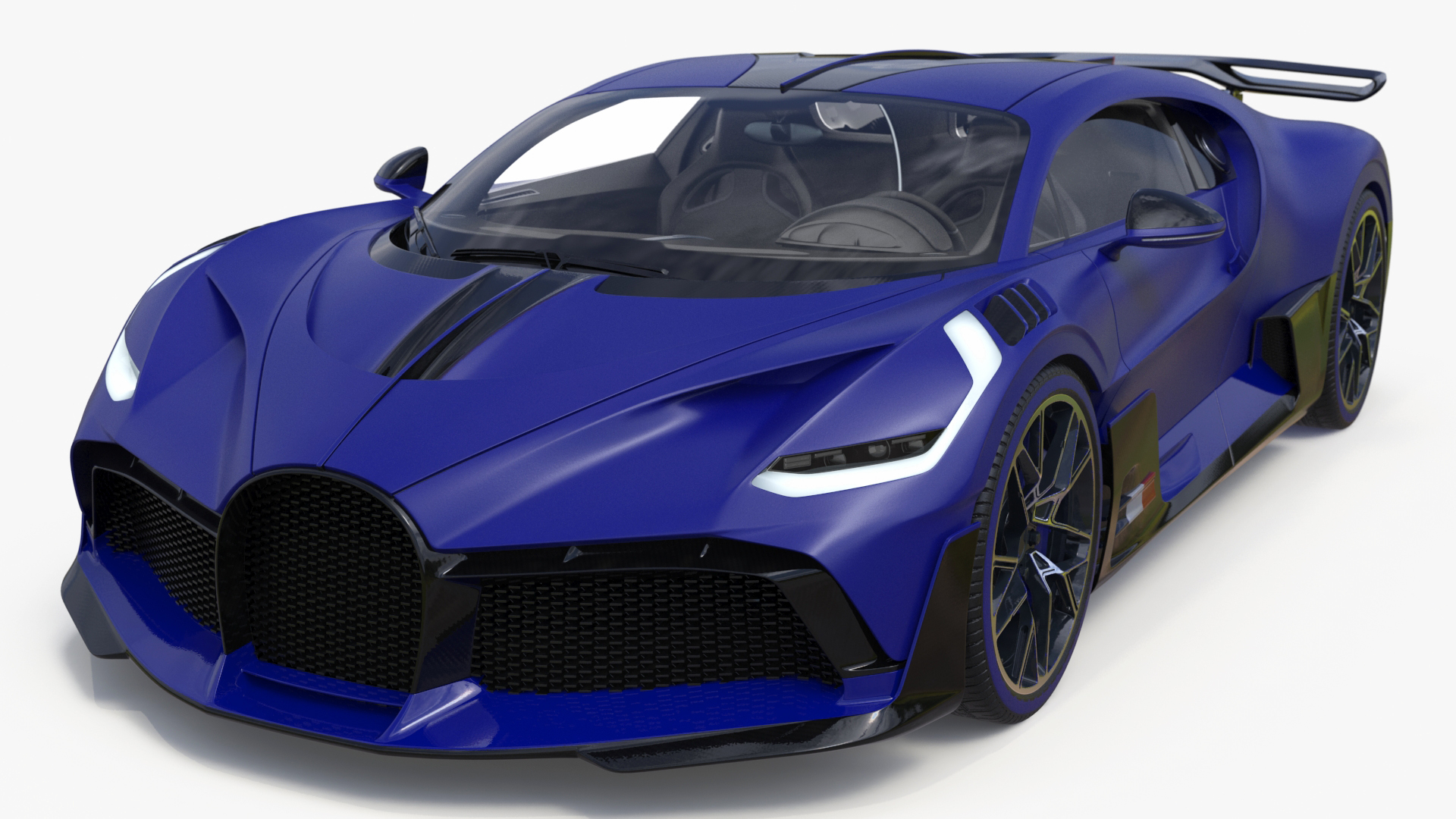 Supercar Coupe Blue 3D model