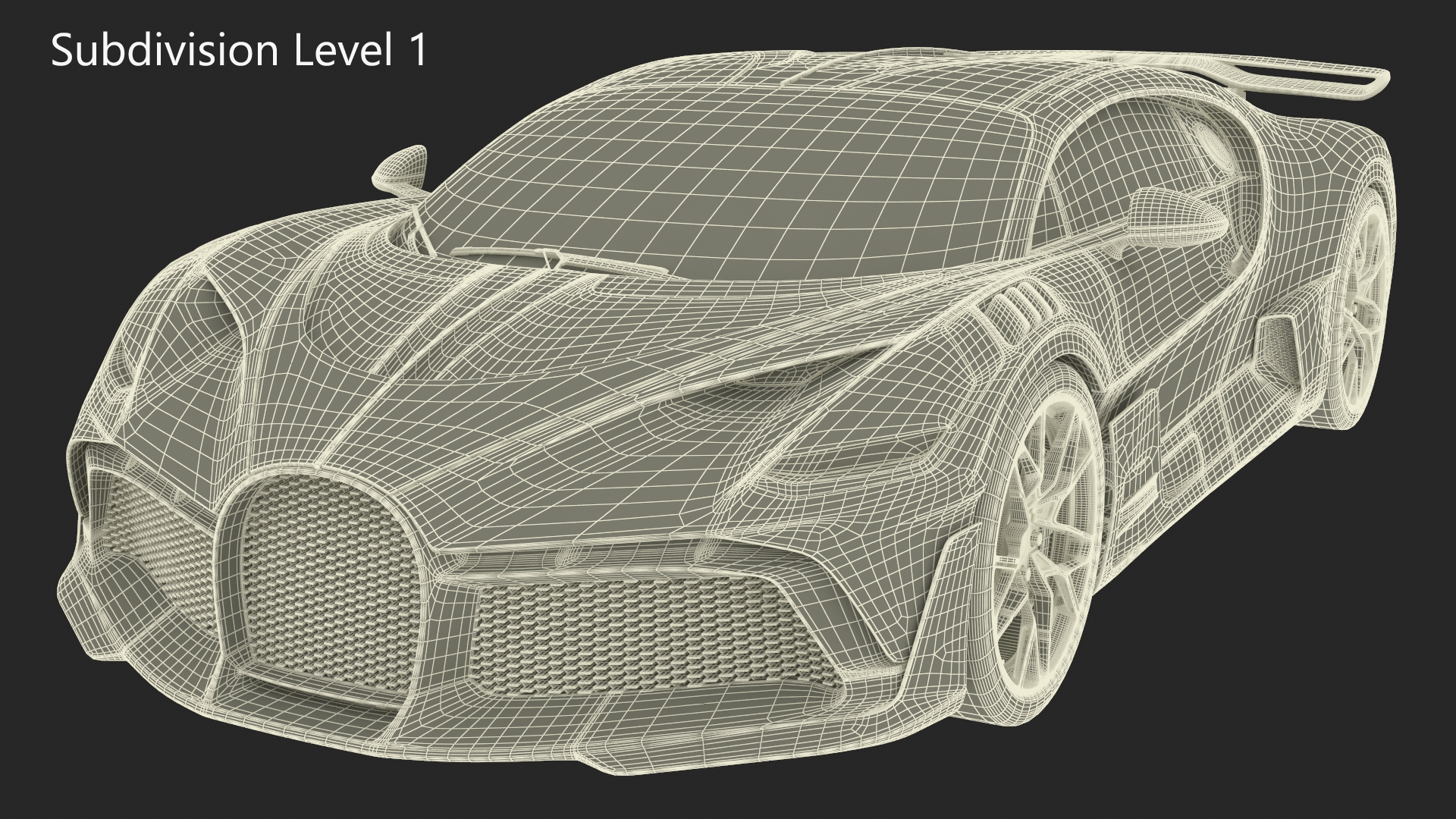 Supercar Coupe Blue 3D model