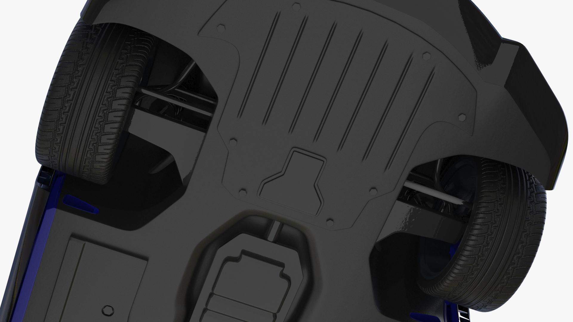 Supercar Coupe Blue 3D model