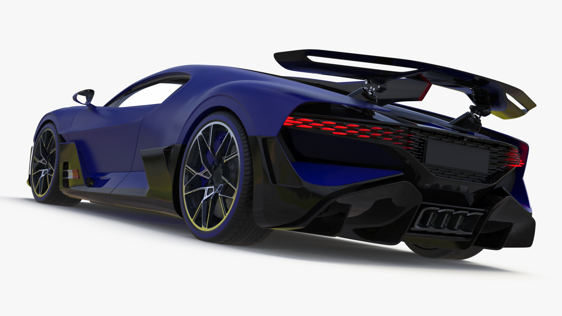 Supercar Coupe Blue 3D model