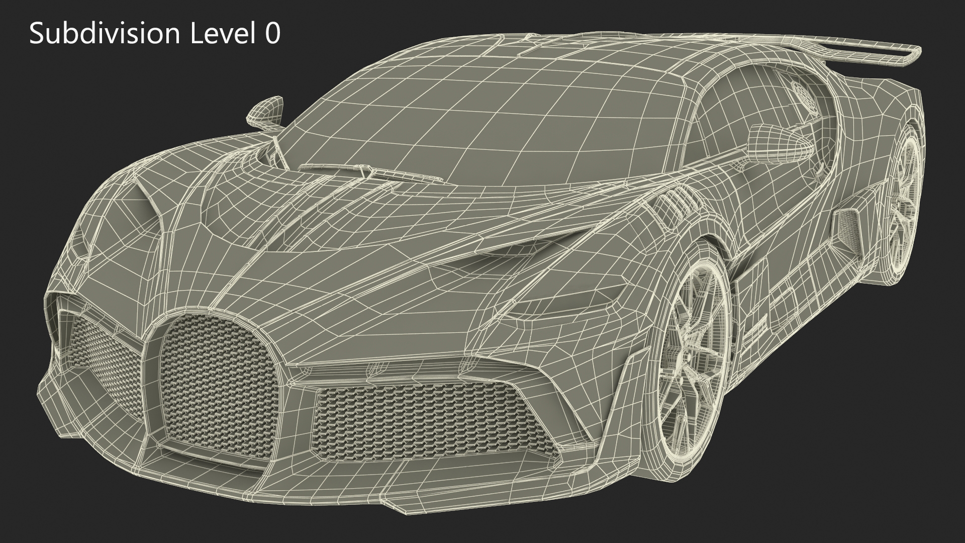 Supercar Coupe Blue 3D model