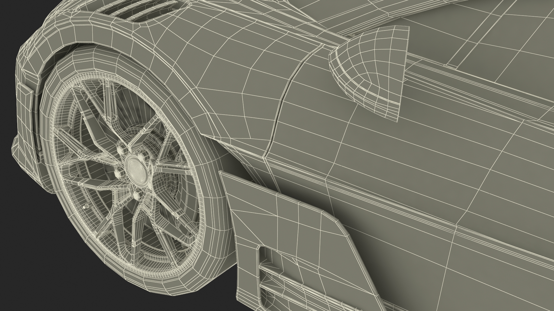 Supercar Coupe Blue 3D model