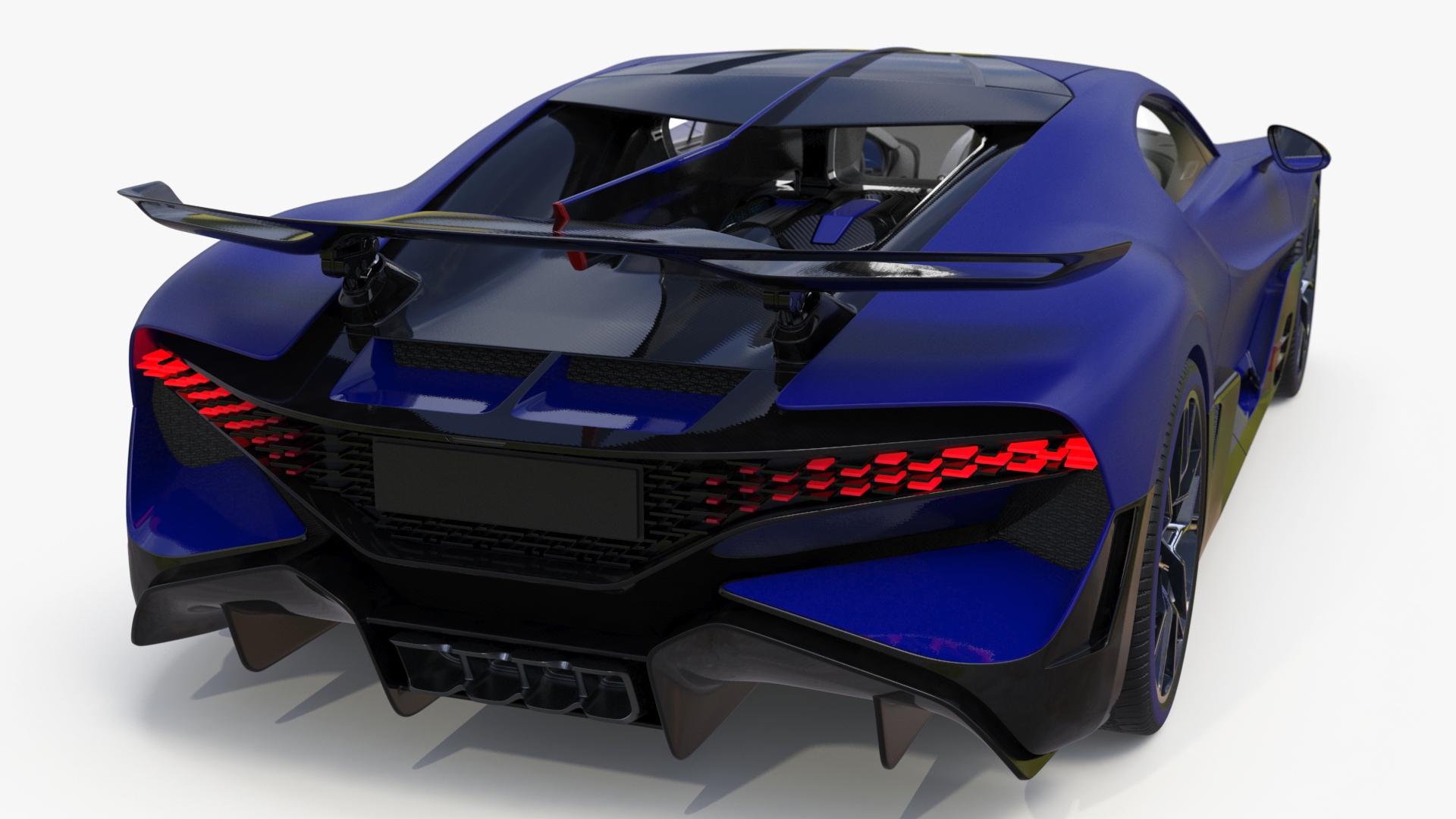 Supercar Coupe Blue 3D model