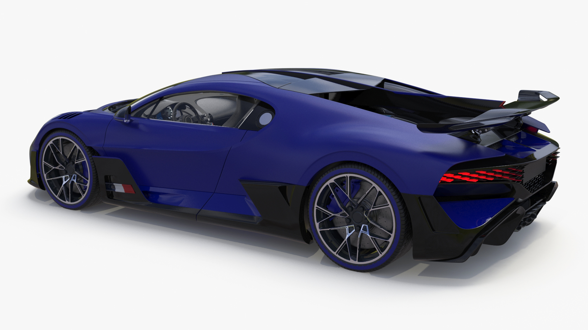 Supercar Coupe Blue 3D model