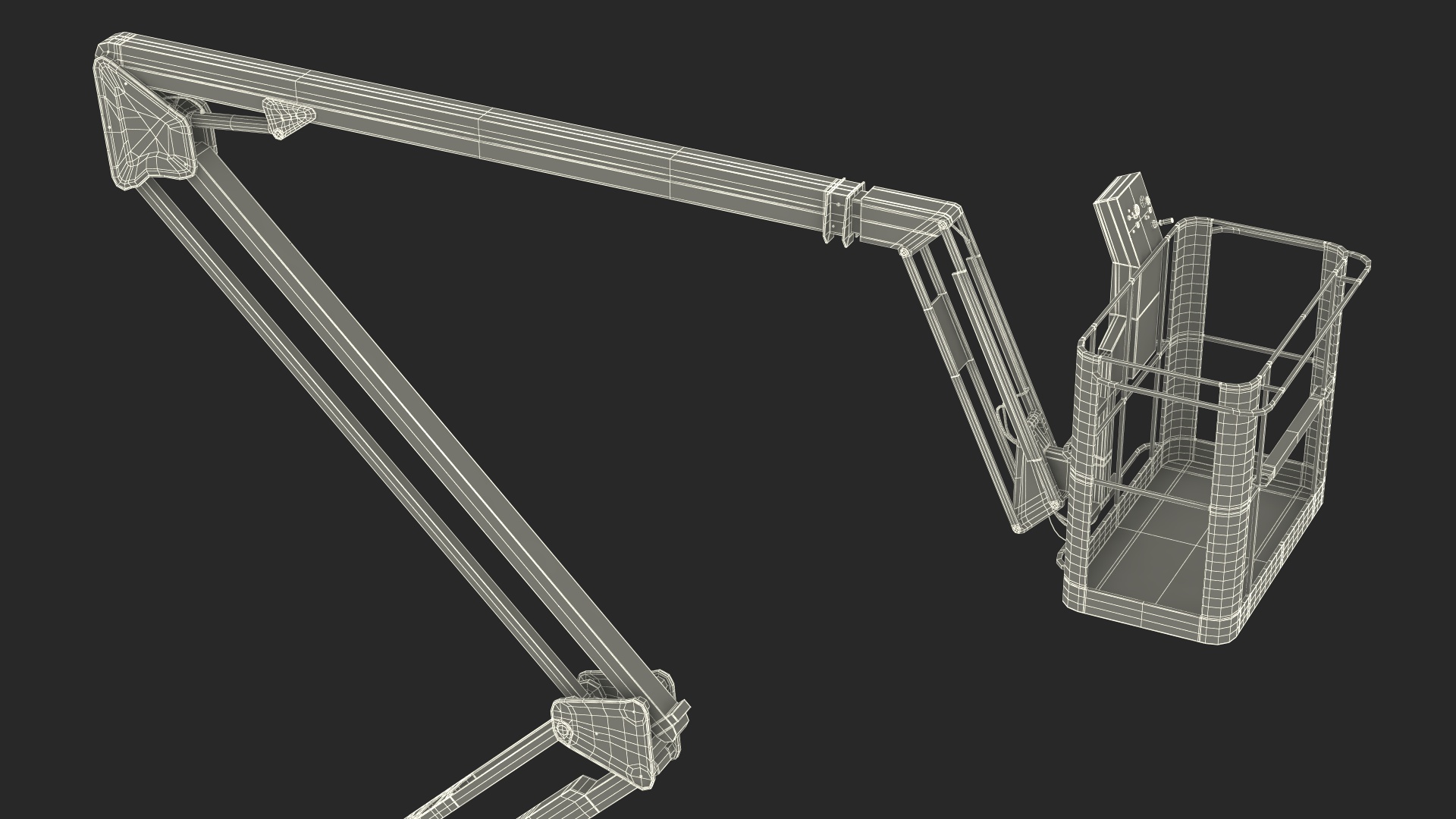 3D model Boom Lift With Crawler Chassis