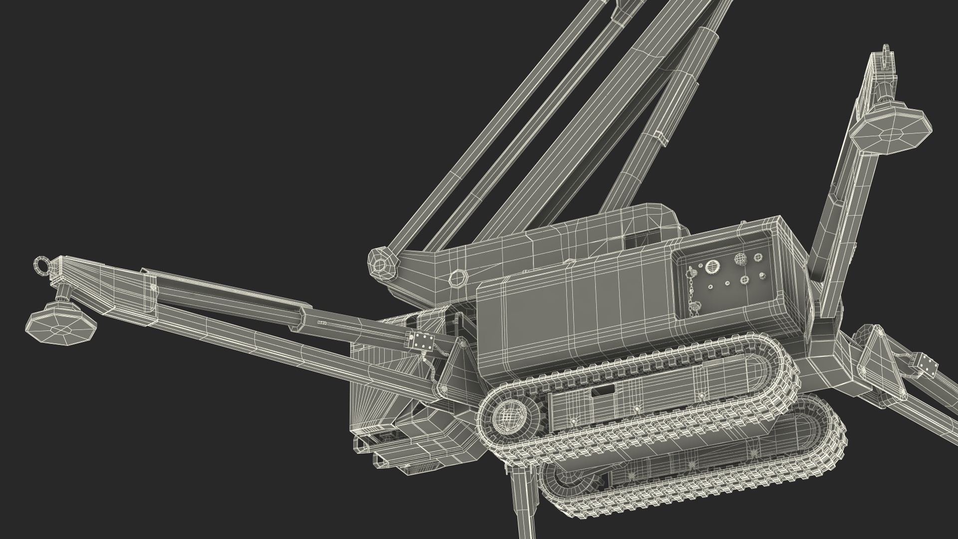 3D model Boom Lift With Crawler Chassis